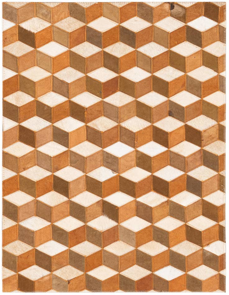 Detail image of 2' x 3' Cowhide Leather Rug