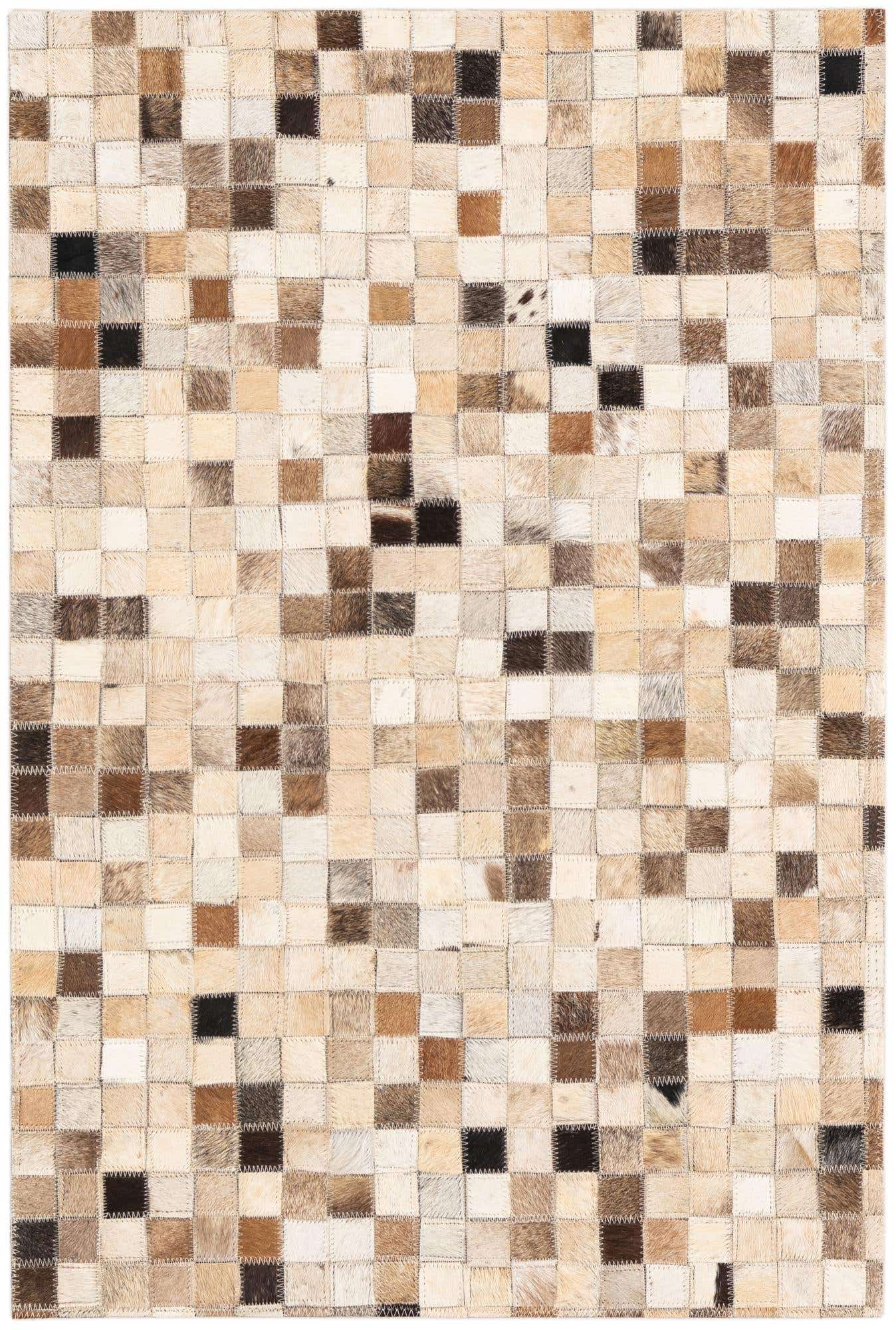 2' x 3' Cowhide Leather Rug