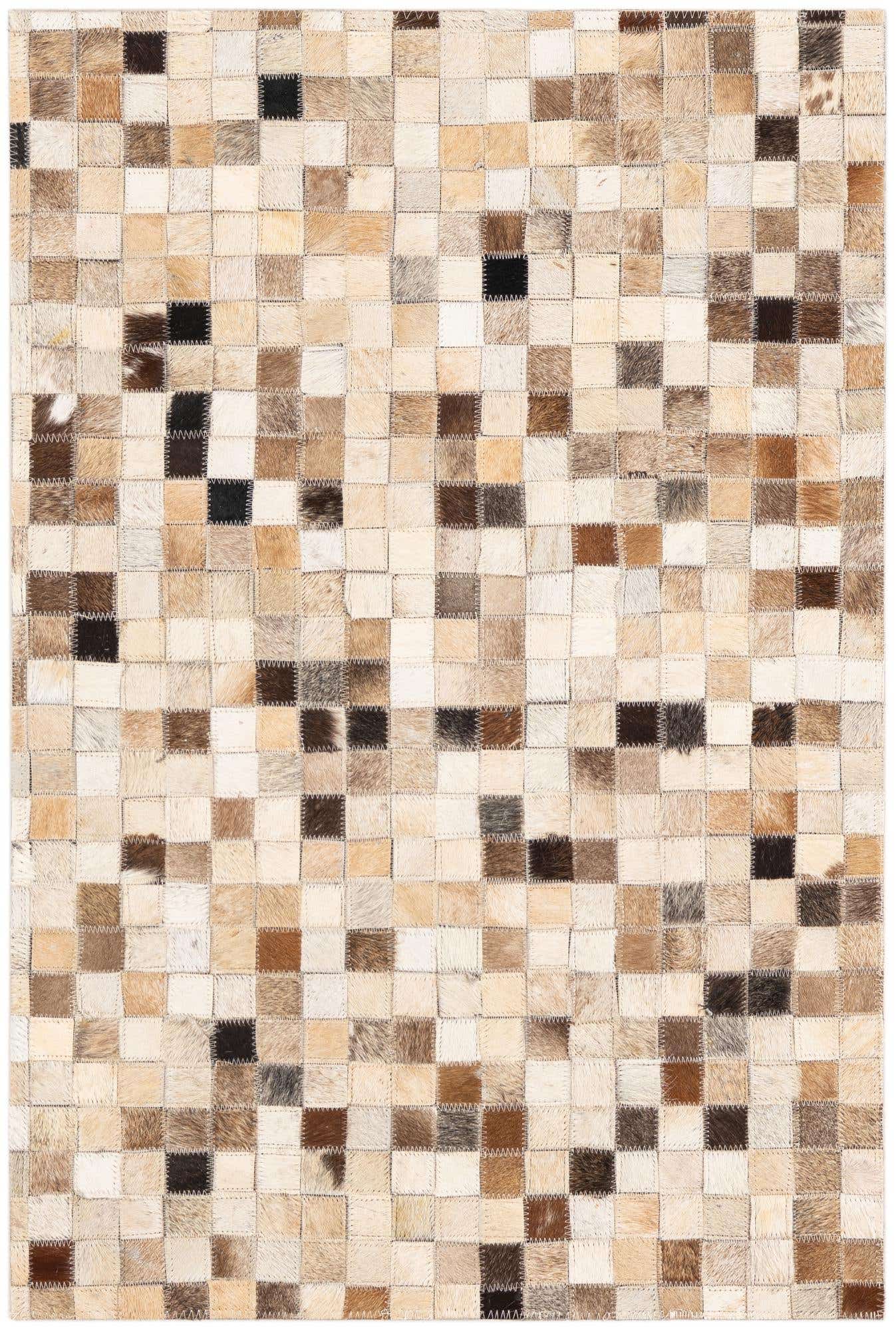 2' x 3' Cowhide Leather Rug