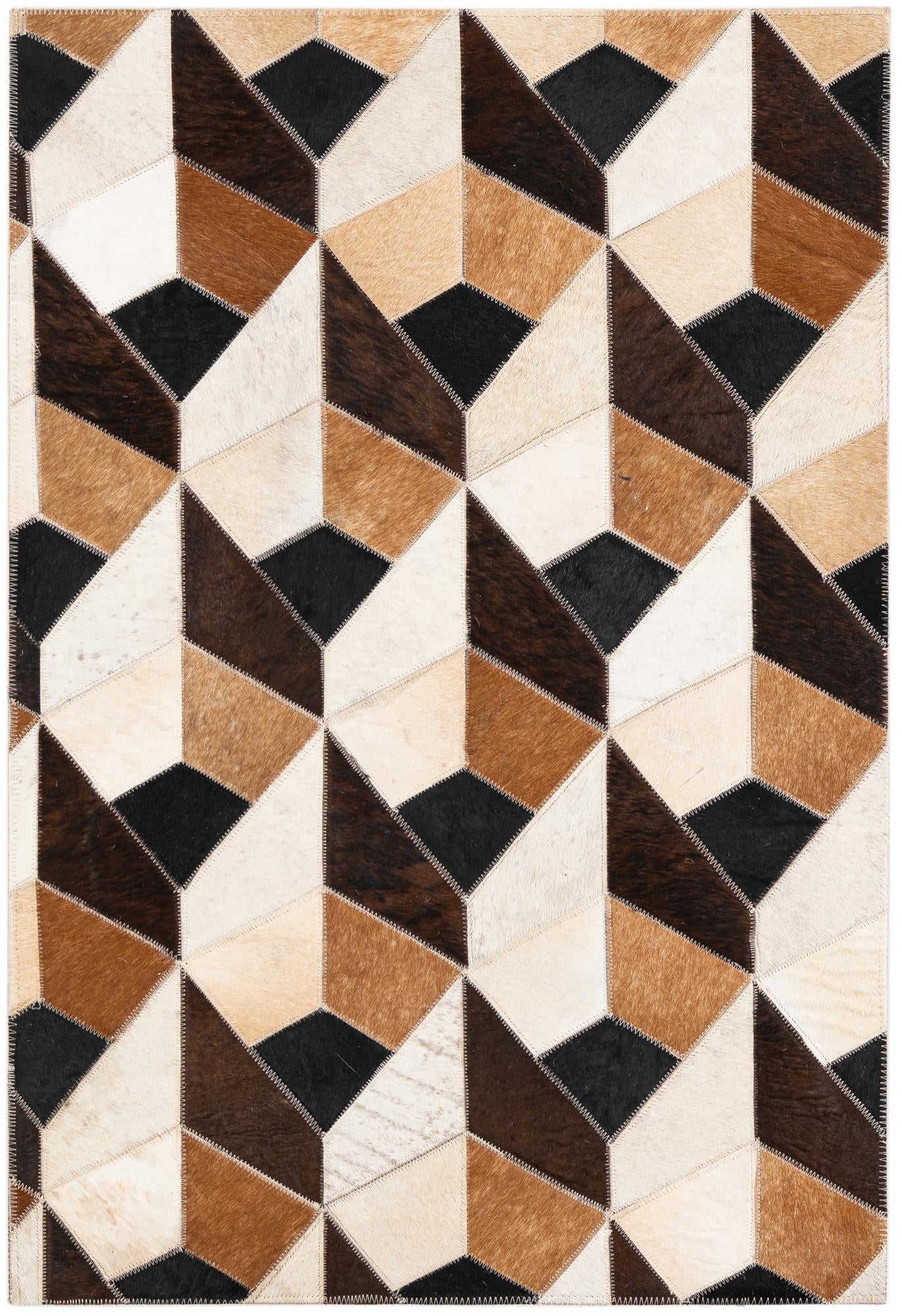 2' x 3' Cowhide Leather Rug