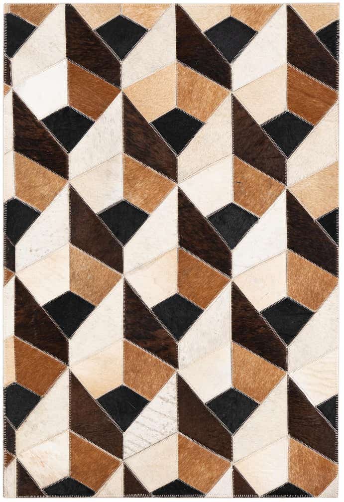 2' x 3' Cowhide Leather Rug