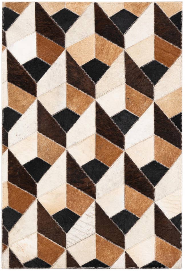 Detail image of 2' x 3' Cowhide Leather Rug