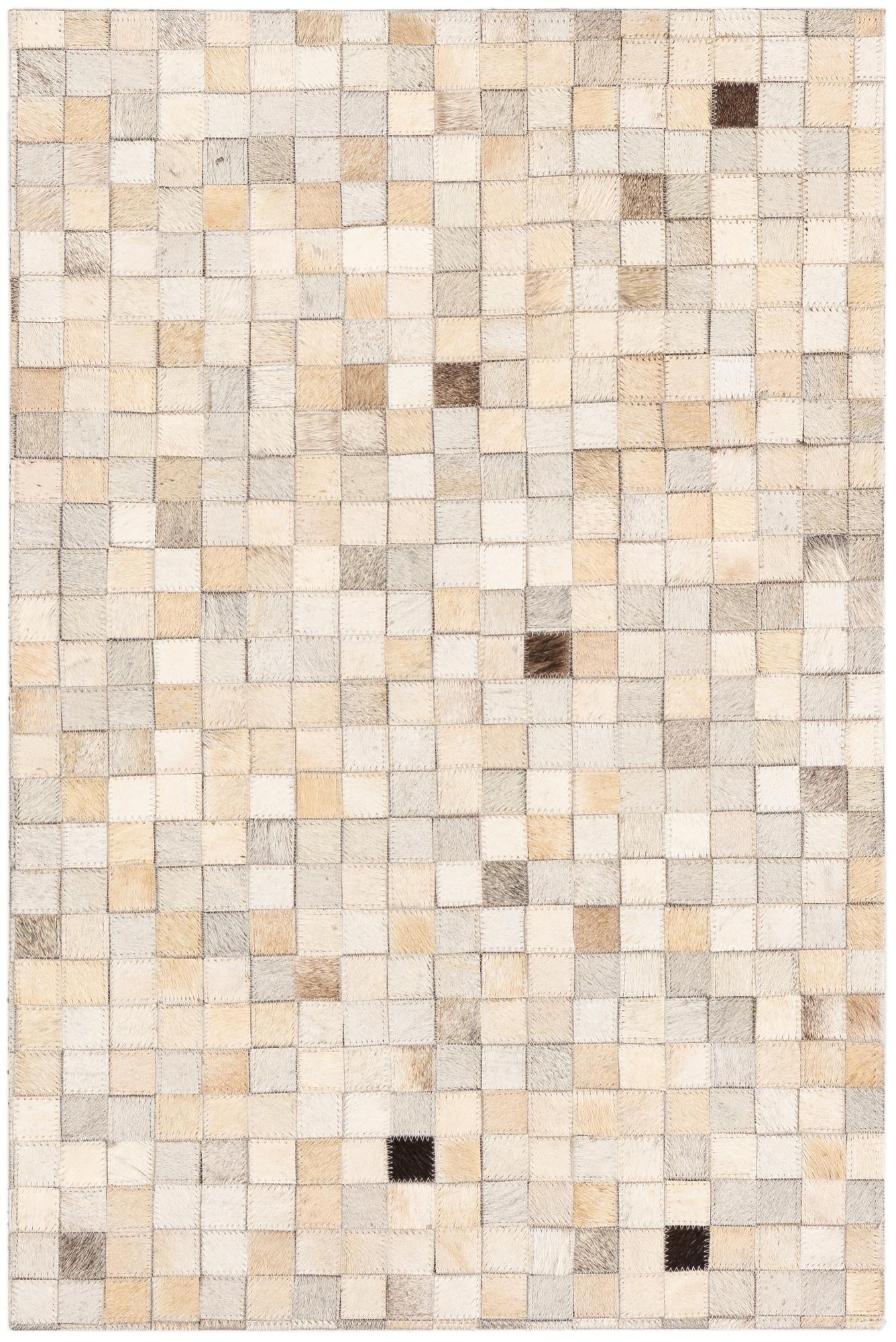 2' x 3' Cowhide Leather Rug