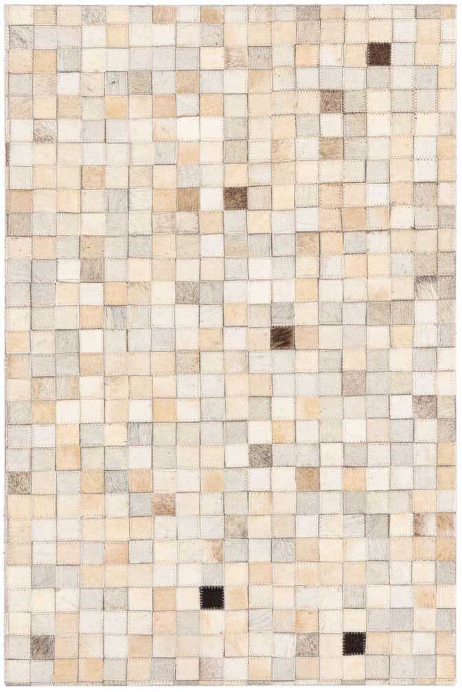 2' x 3' Cowhide Leather Rug