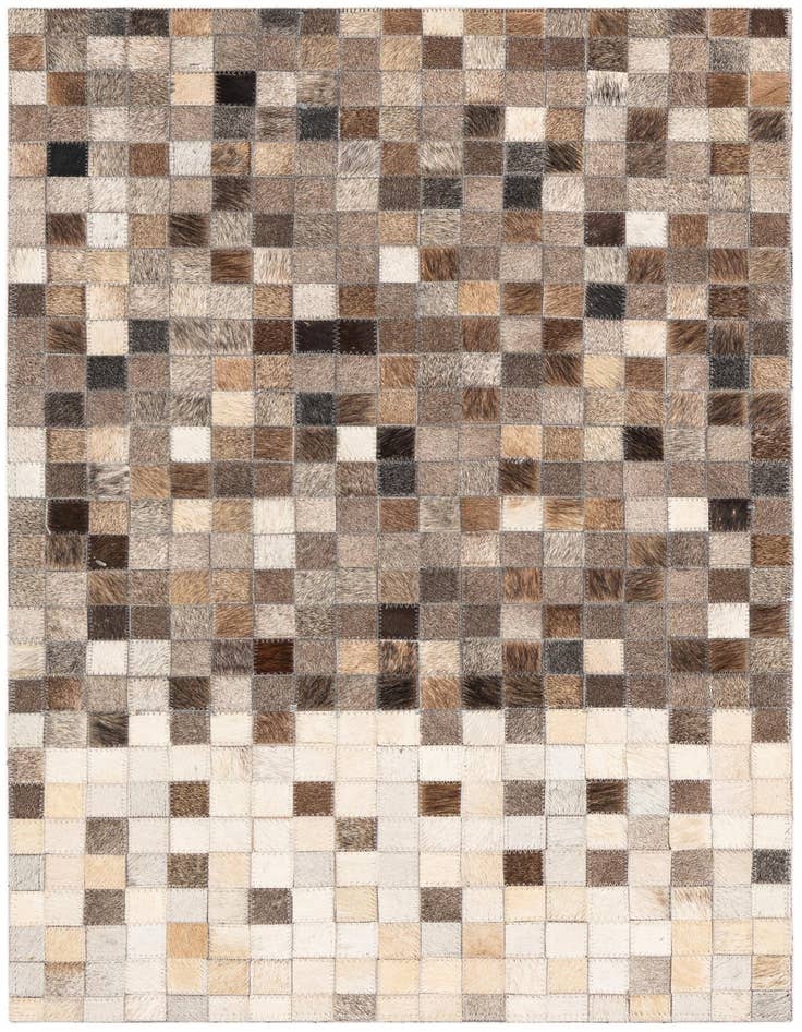 Detail image of 2' x 3' Cowhide Leather Rug
