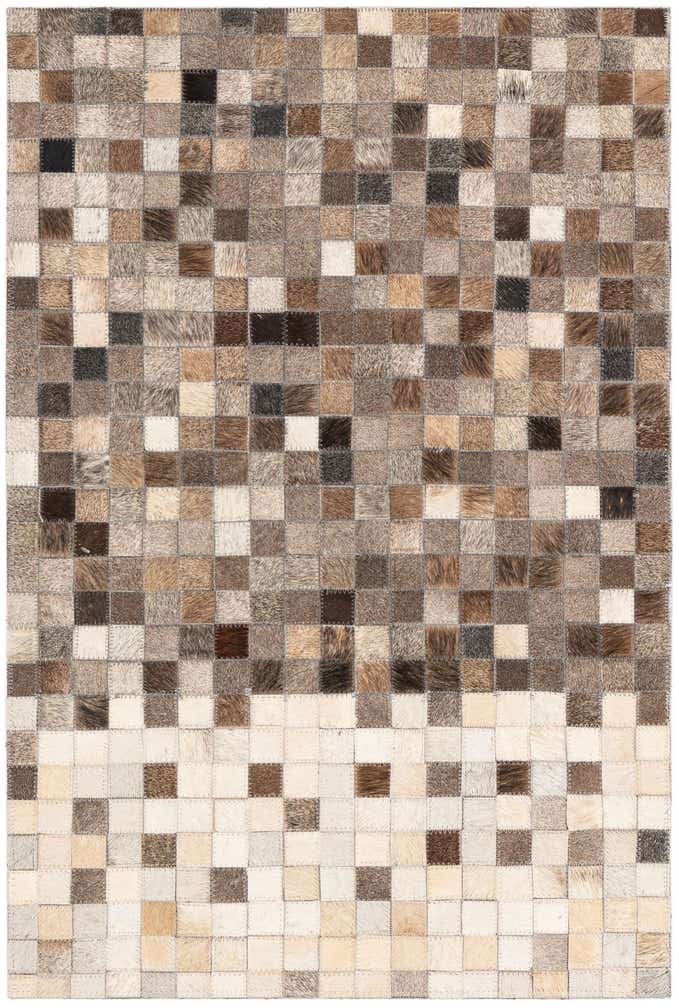 2' x 3' Cowhide Leather Rug