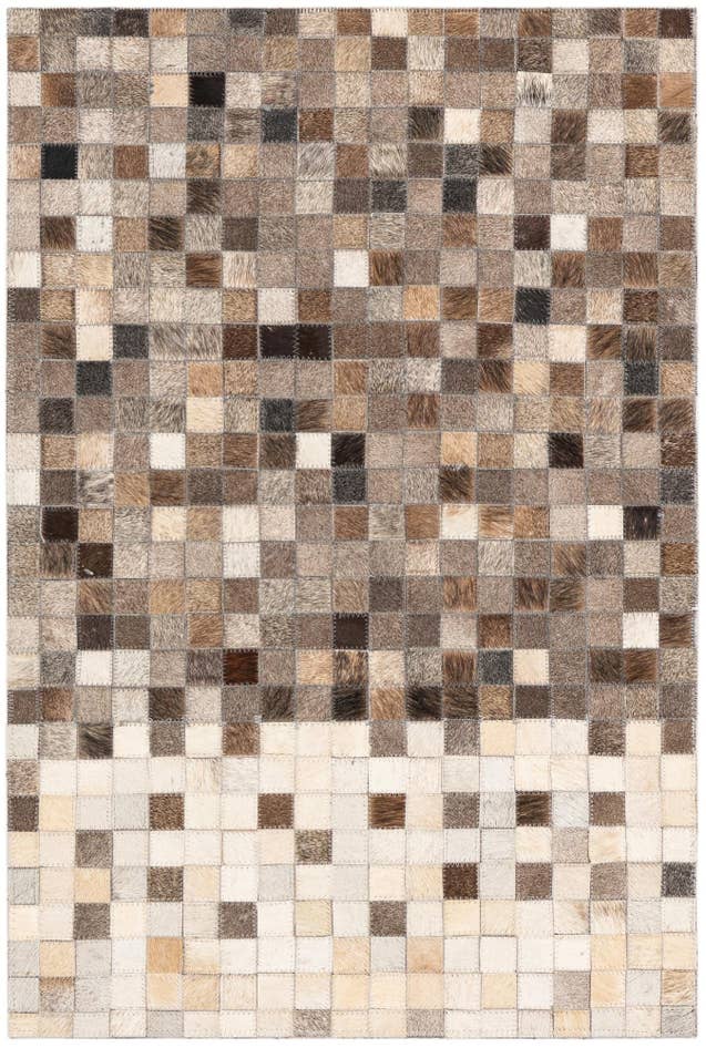 Detail image of 2' x 3' Cowhide Leather Rug