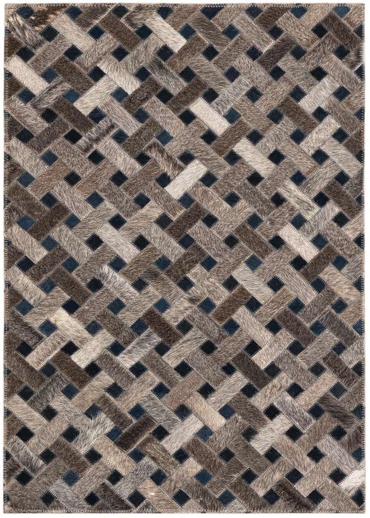 2' x 3' Cowhide Leather Rug