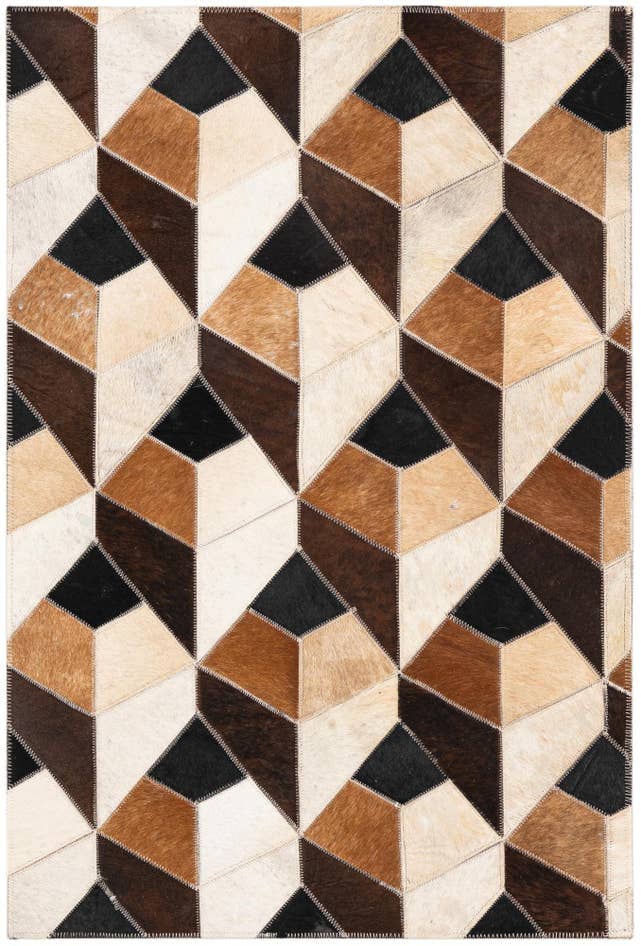 Detail image of 2' x 3' Cowhide Leather Rug