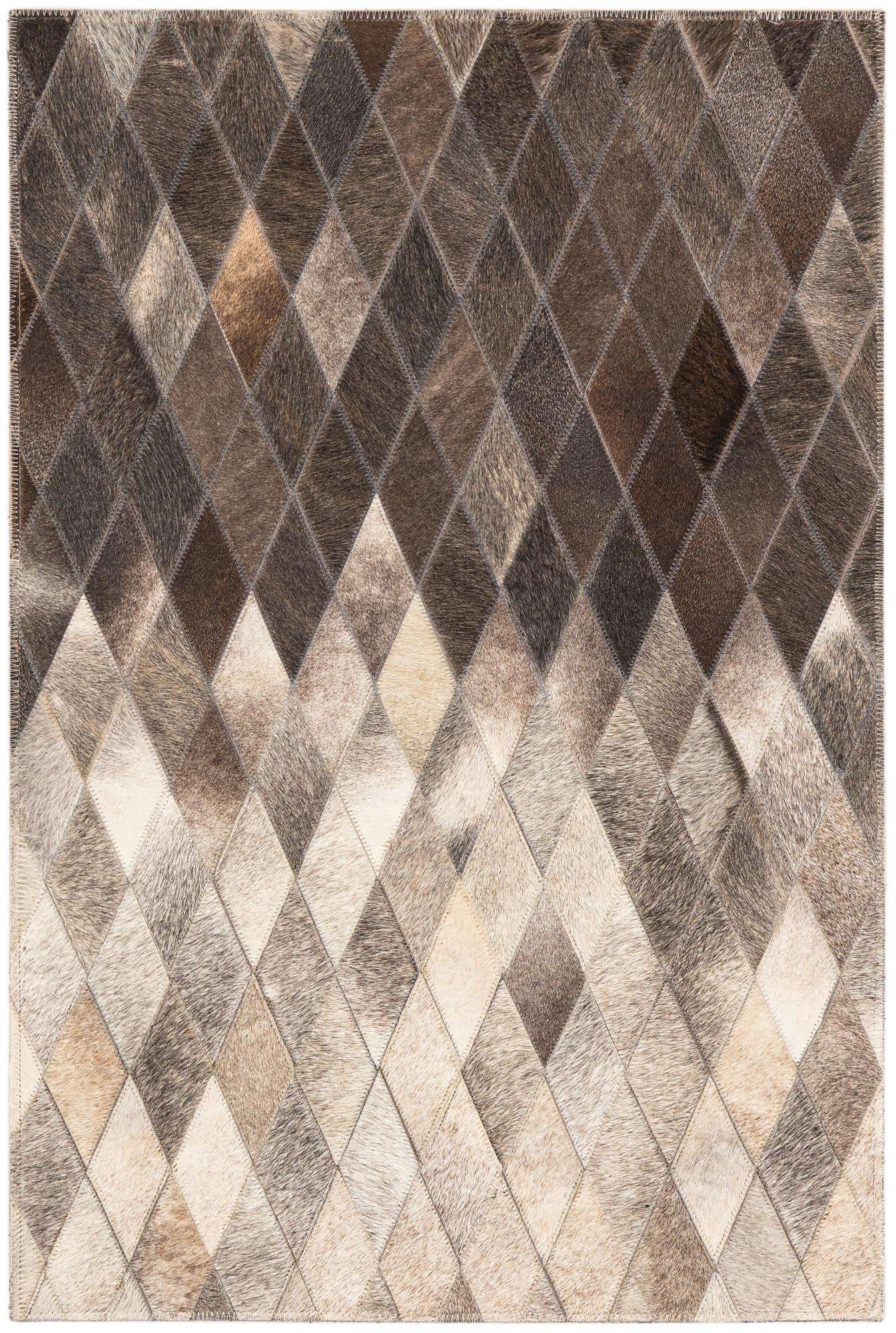 2' x 3' Cowhide Leather Rug