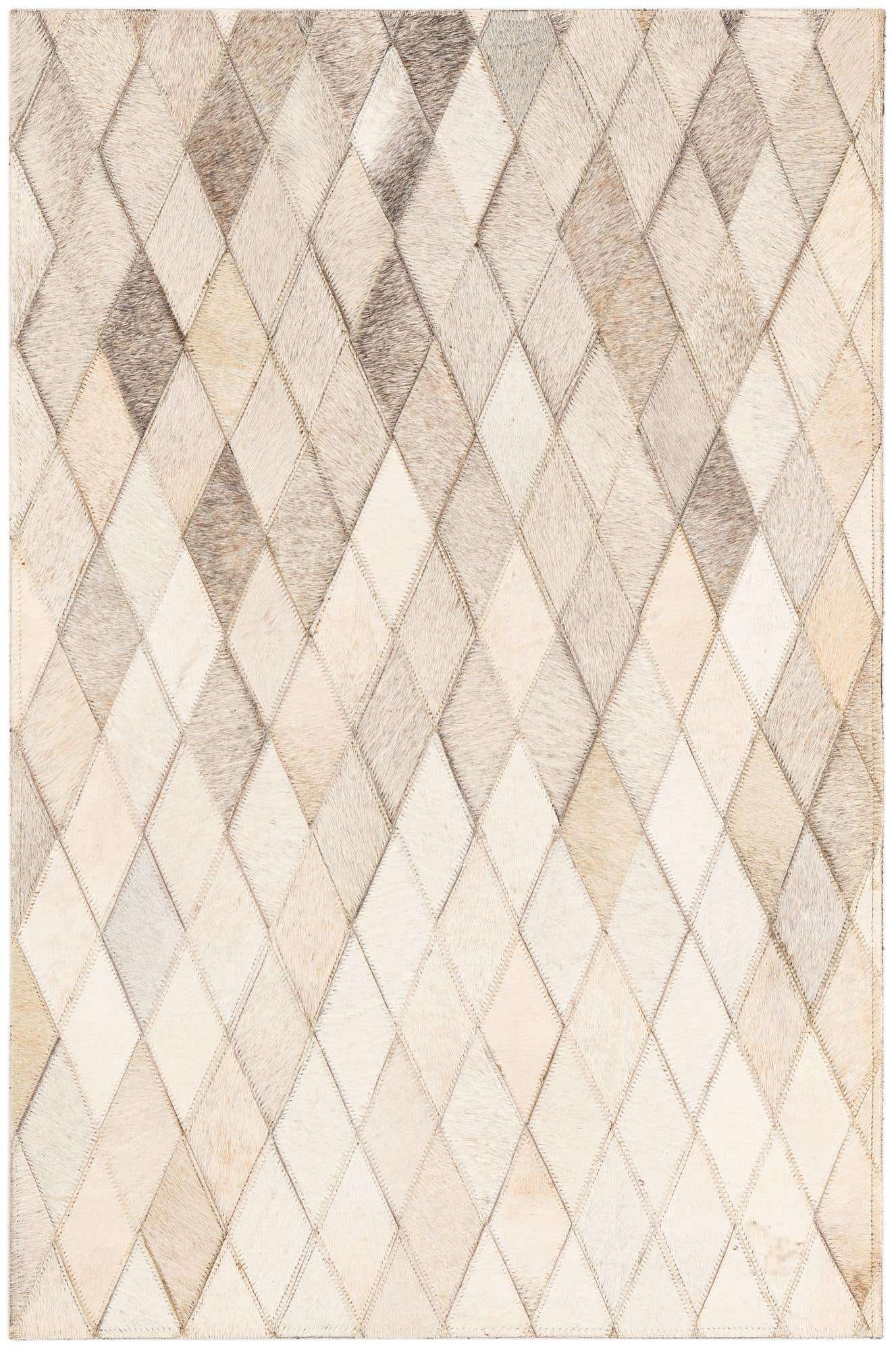 2' x 3' Cowhide Leather Rug