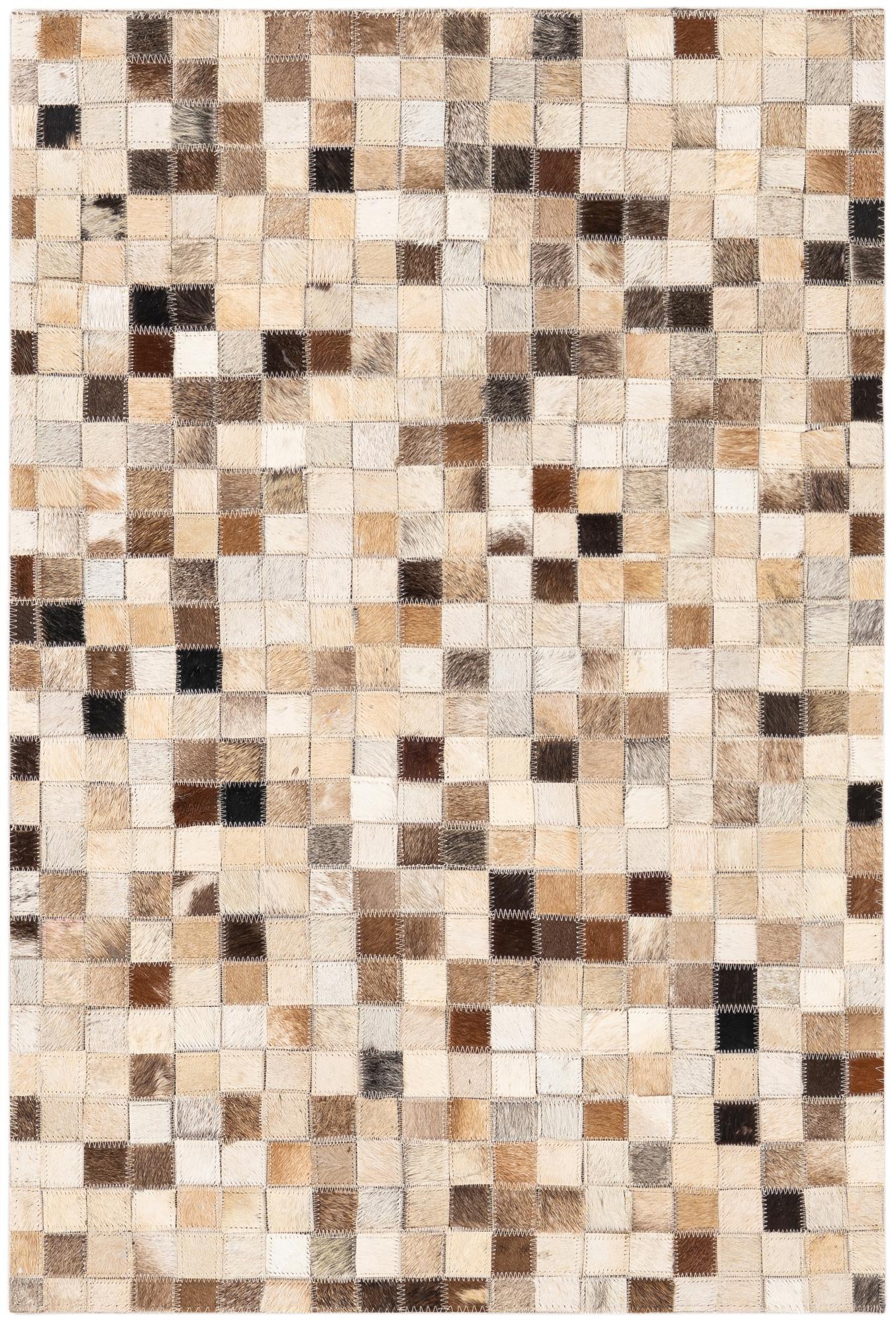 2' x 3' Cowhide Leather Rug