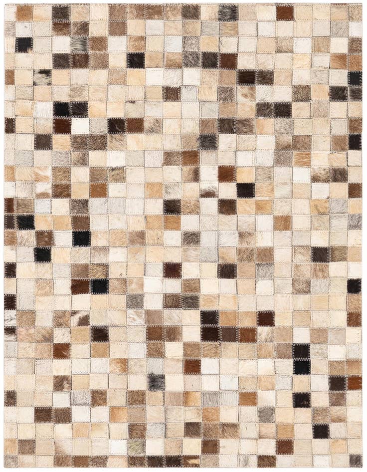 Detail image of 2' x 3' Cowhide Leather Rug