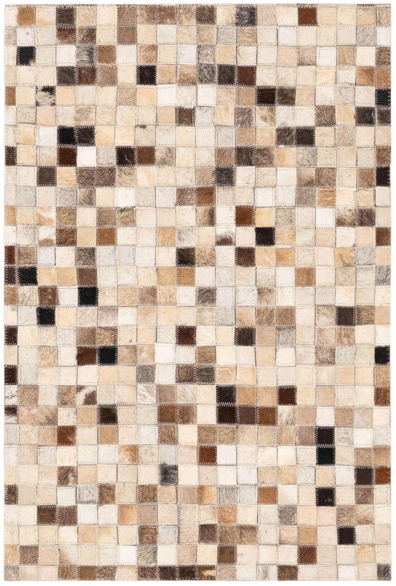 2' x 3' Cowhide Leather Rug