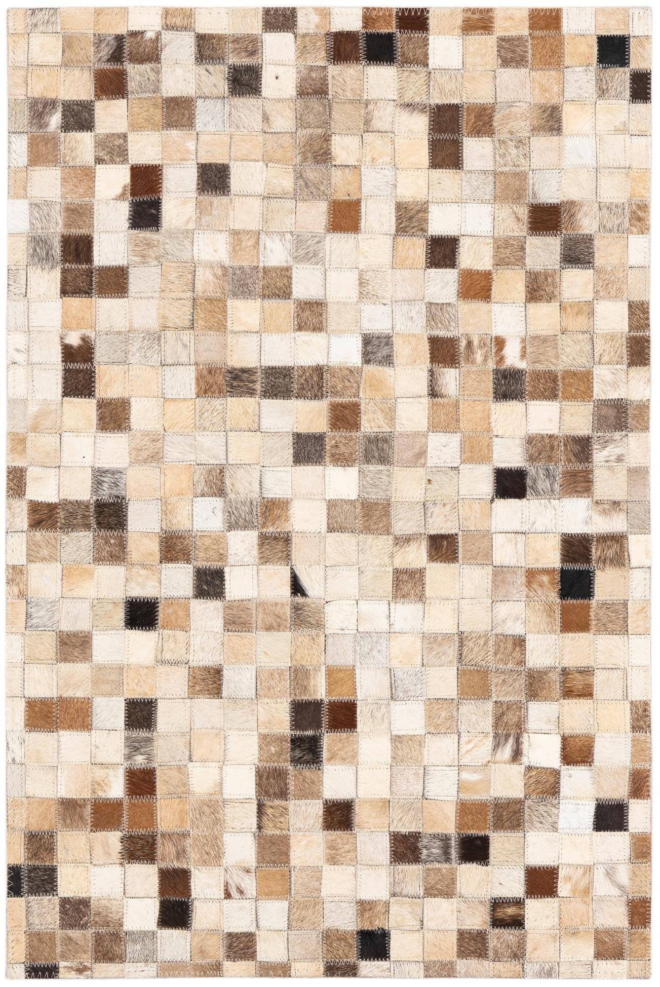 2' x 3' Cowhide Leather Rug
