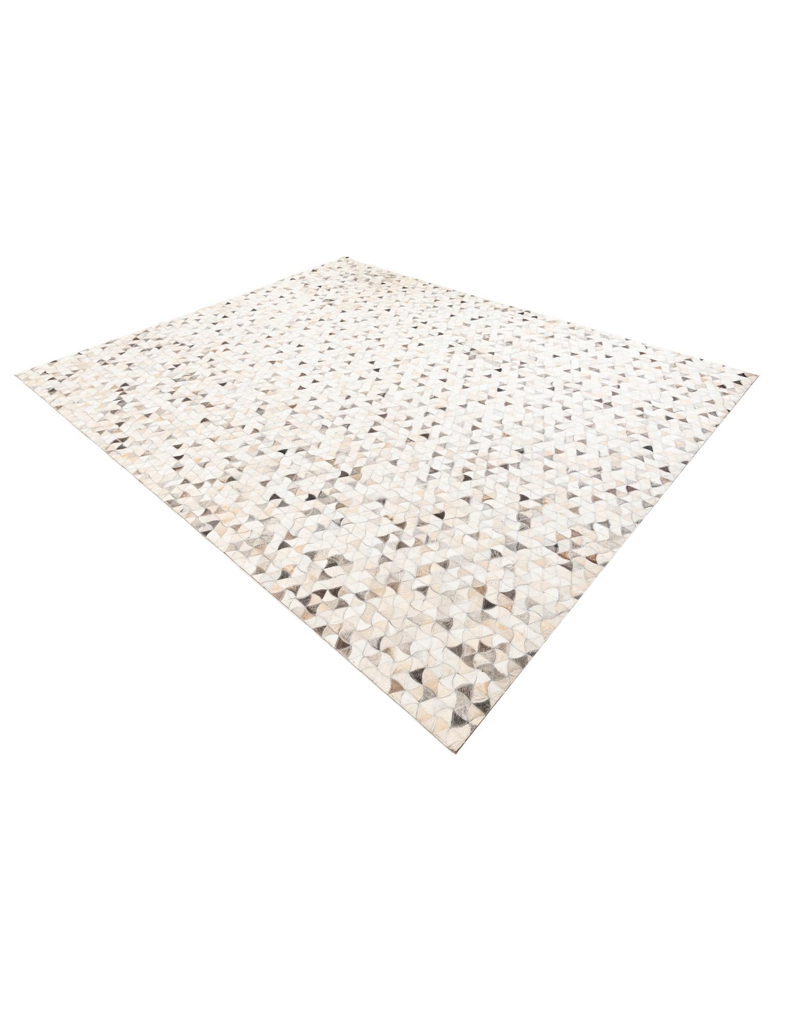 7' 10 x 9' 9 Cowhide Leather Rug