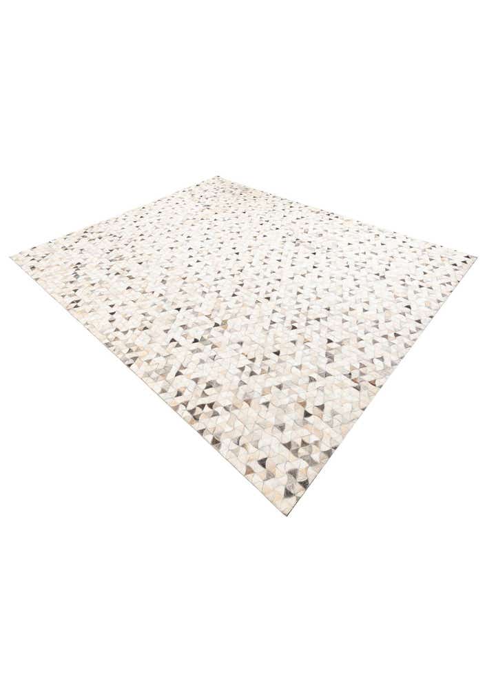 7' 10 x 9' 9 Cowhide Leather Rug