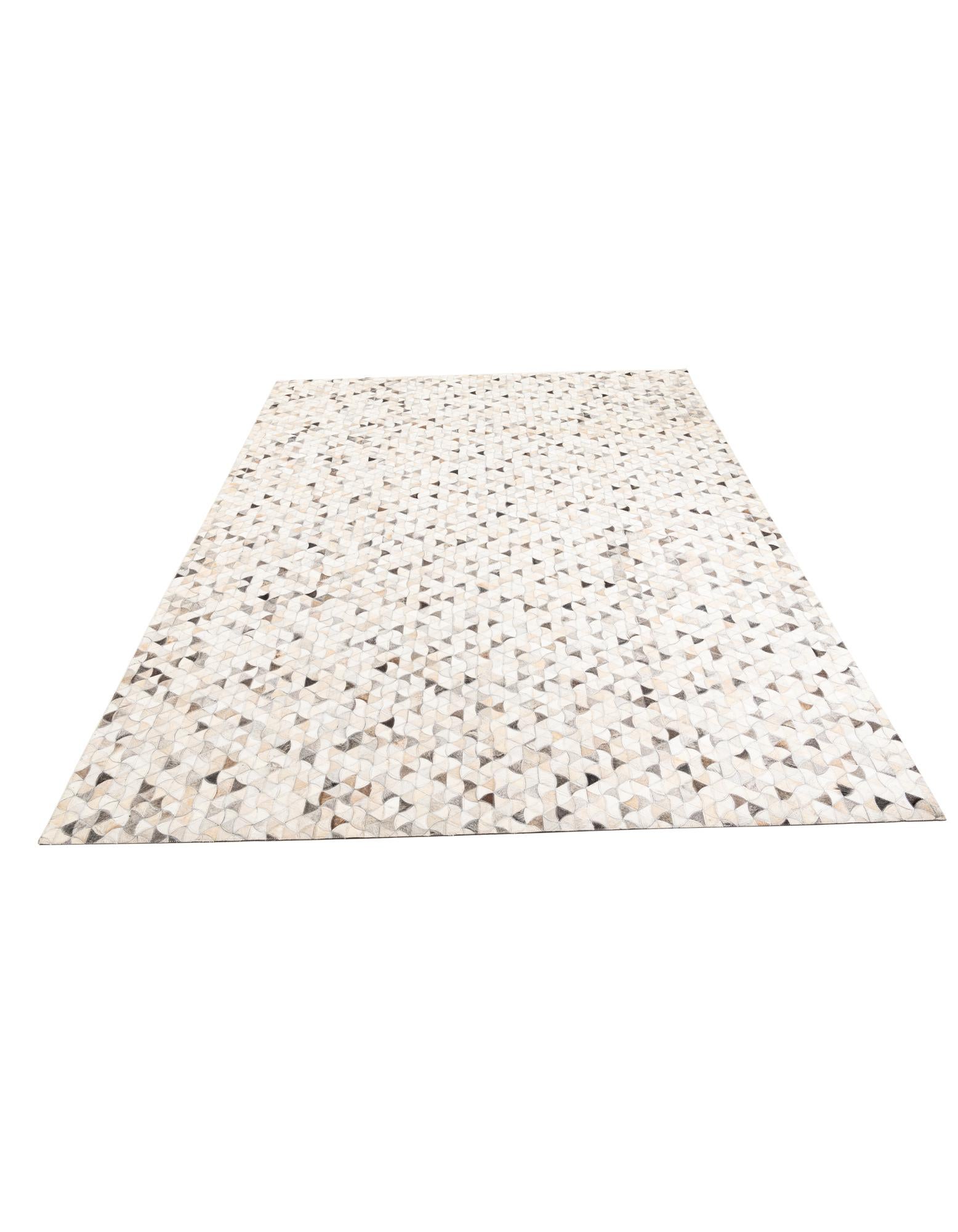 7' 10 x 9' 9 Cowhide Leather Rug