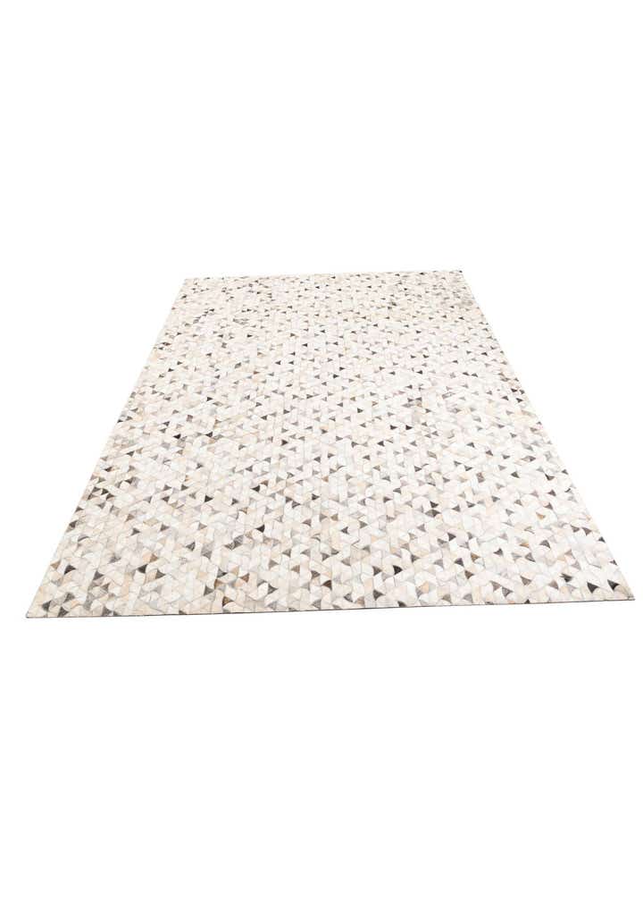 7' 10 x 9' 9 Cowhide Leather Rug