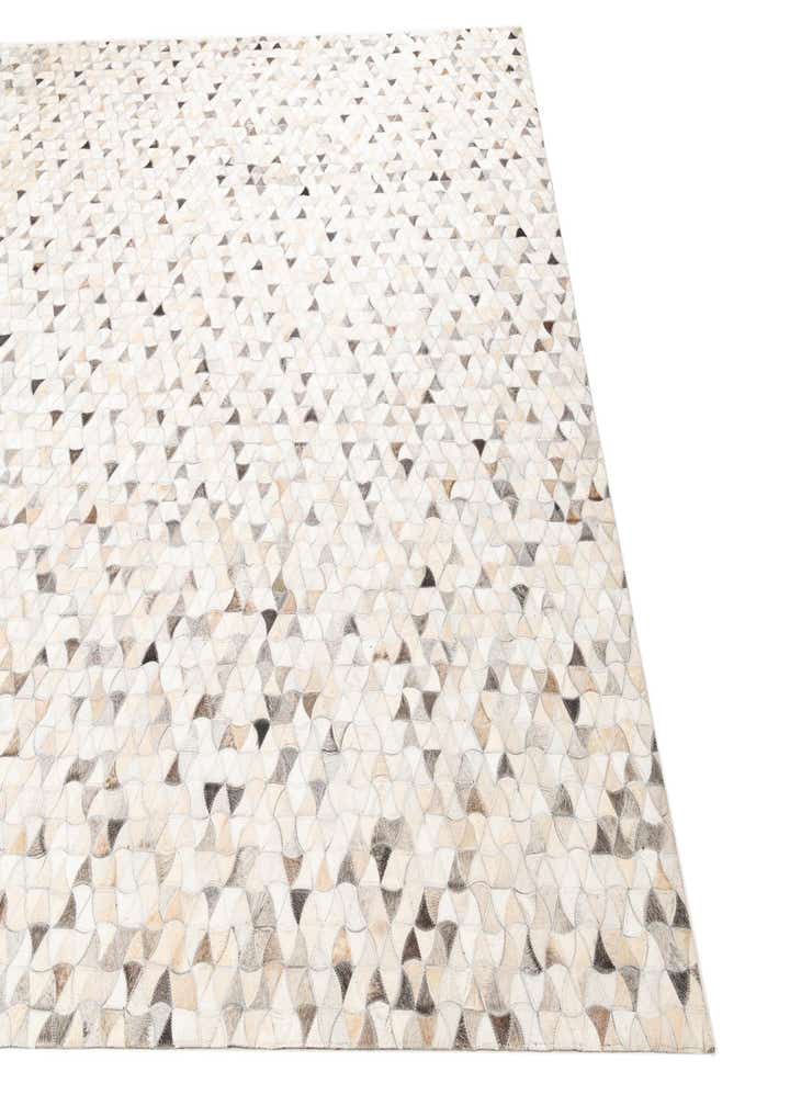 7' 10 x 9' 9 Cowhide Leather Rug