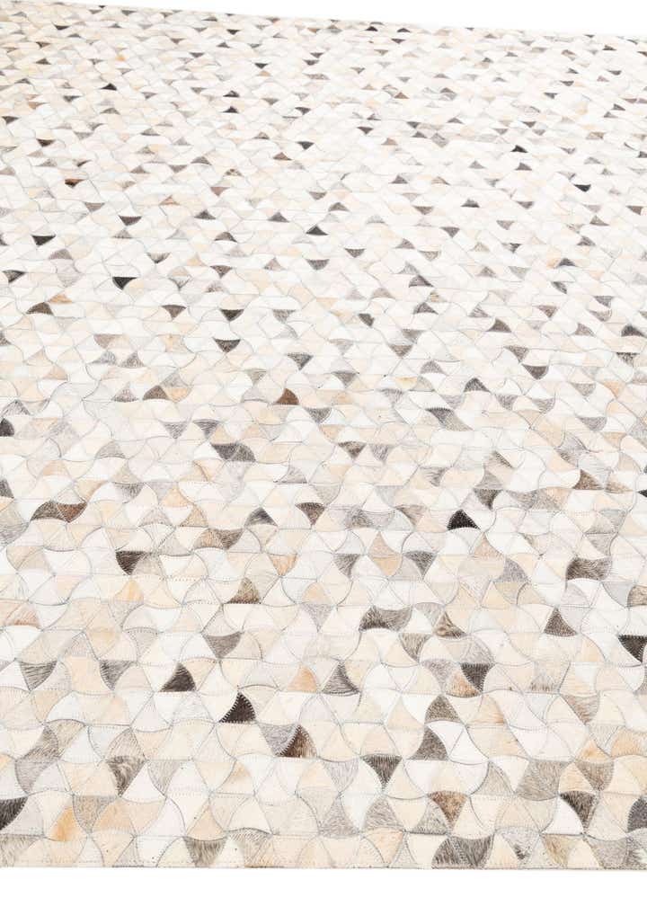 7' 10 x 9' 9 Cowhide Leather Rug