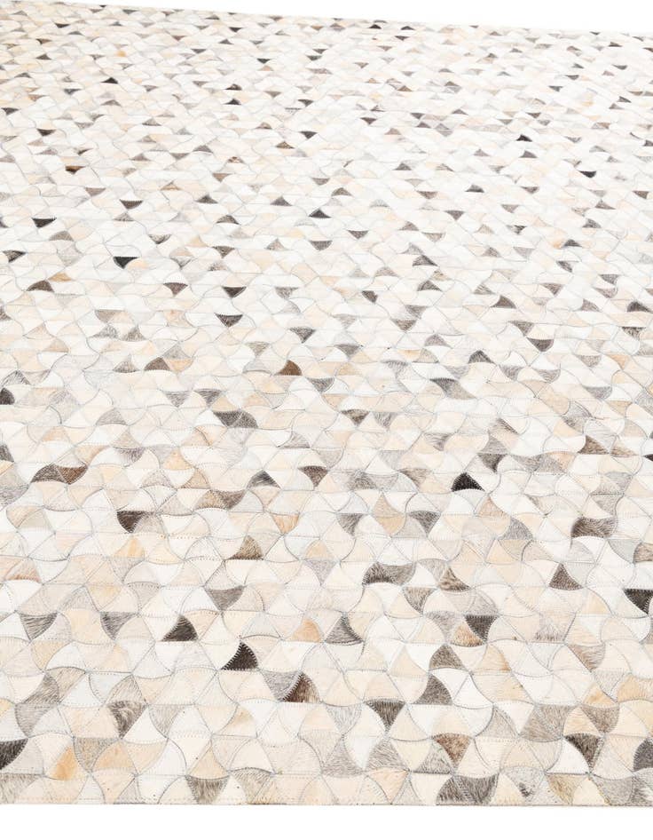 Detail image of 7' 10 x 9' 9 Cowhide Leather Rug