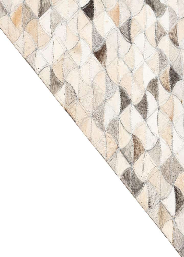 7' 10 x 9' 9 Cowhide Leather Rug