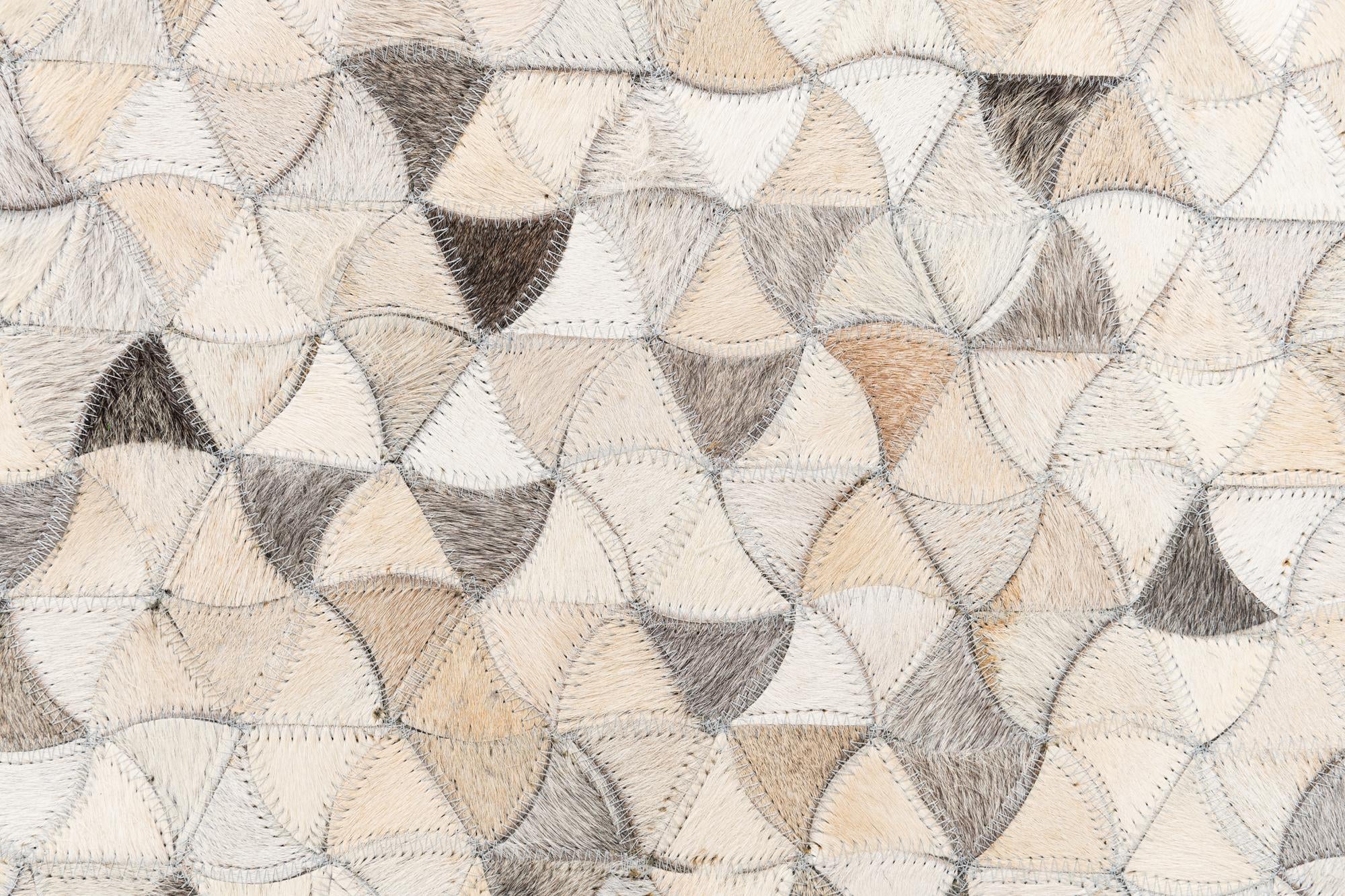 7' 10 x 9' 9 Cowhide Leather Rug