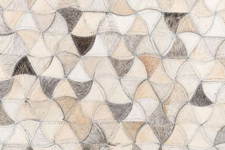240cm x 295cm Cowhide Leather Tapis