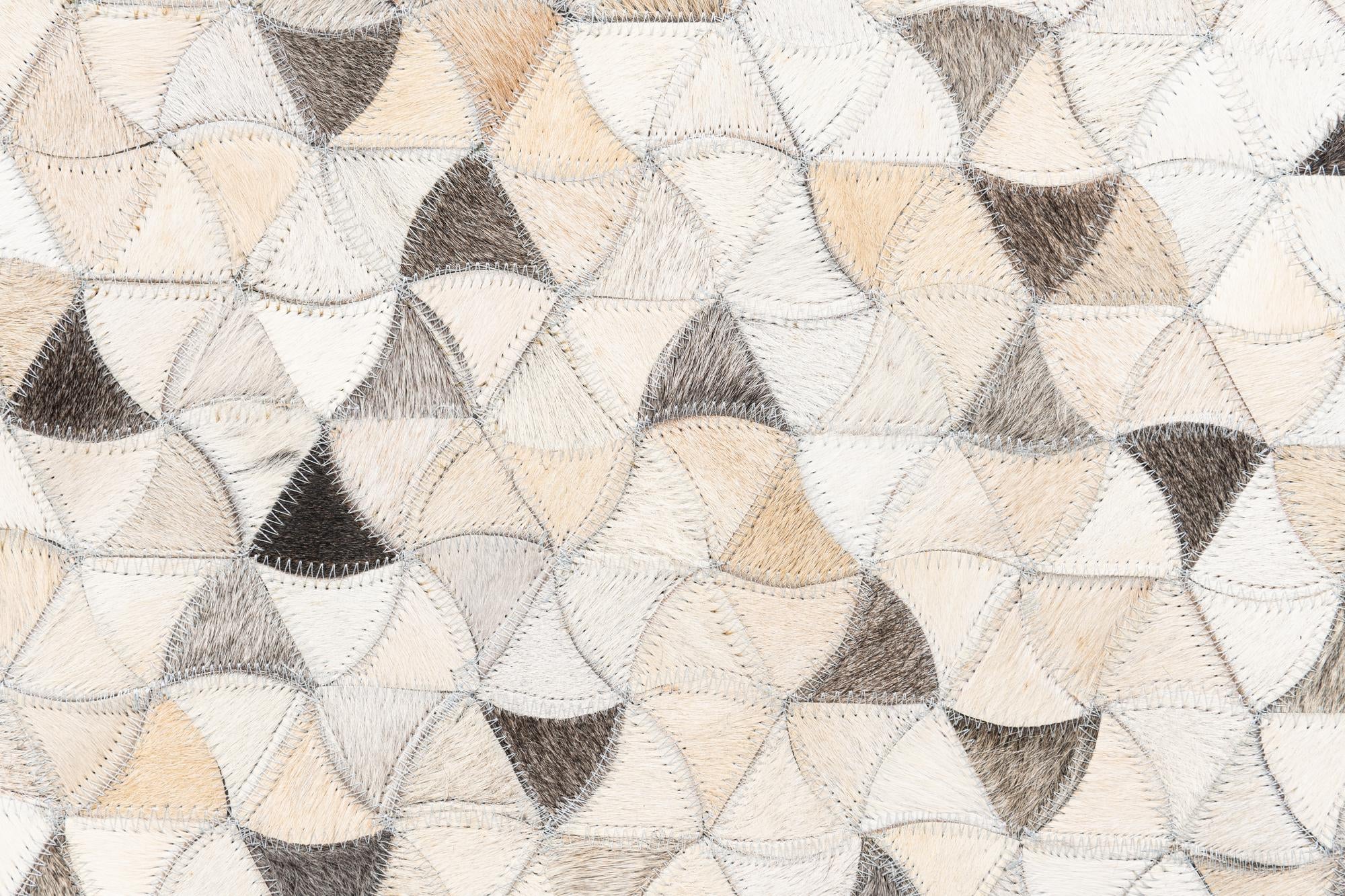 7' 10 x 9' 9 Cowhide Leather Rug