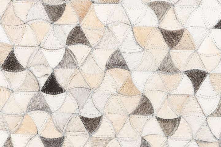 240cm x 295cm Cowhide Leather Tapis