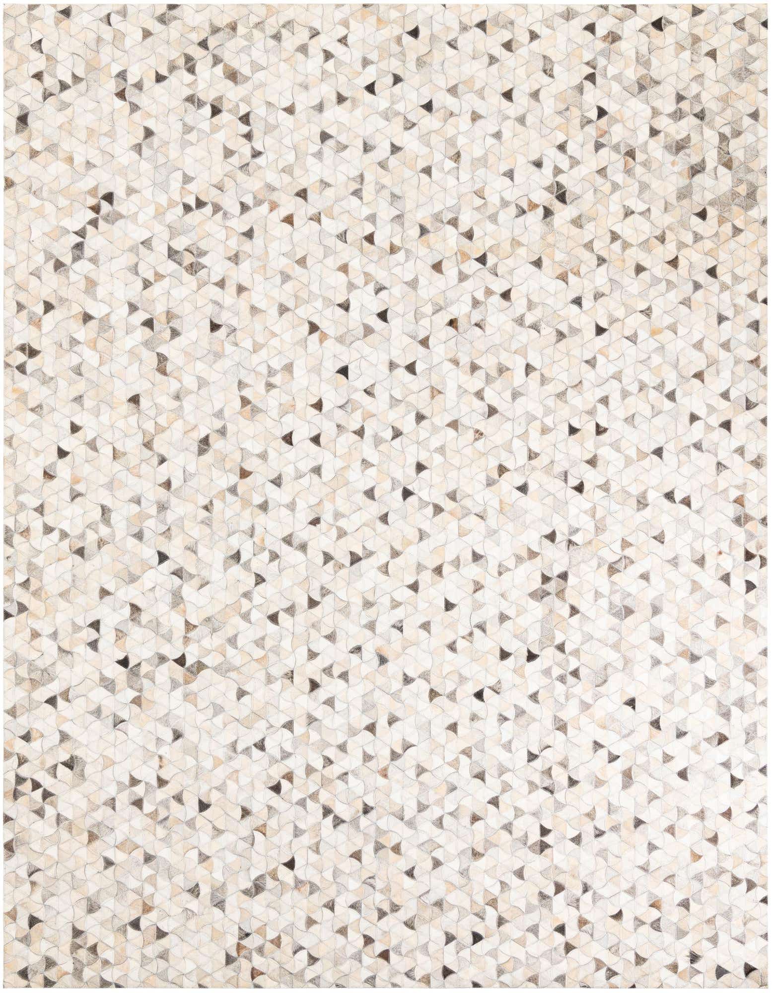 7' 10 x 9' 9 Cowhide Leather Rug