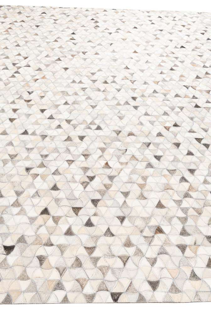 8' x 9' 10 Cowhide Leather Rug
