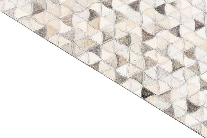 8' x 9' 10 Cowhide Leather Rug