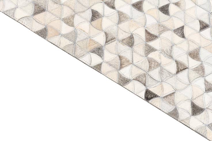 Detail image of 8' x 9' 10 Cowhide Leather Rug