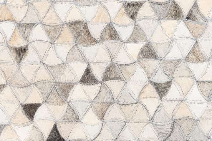 8' x 9' 10 Cowhide Leather Rug