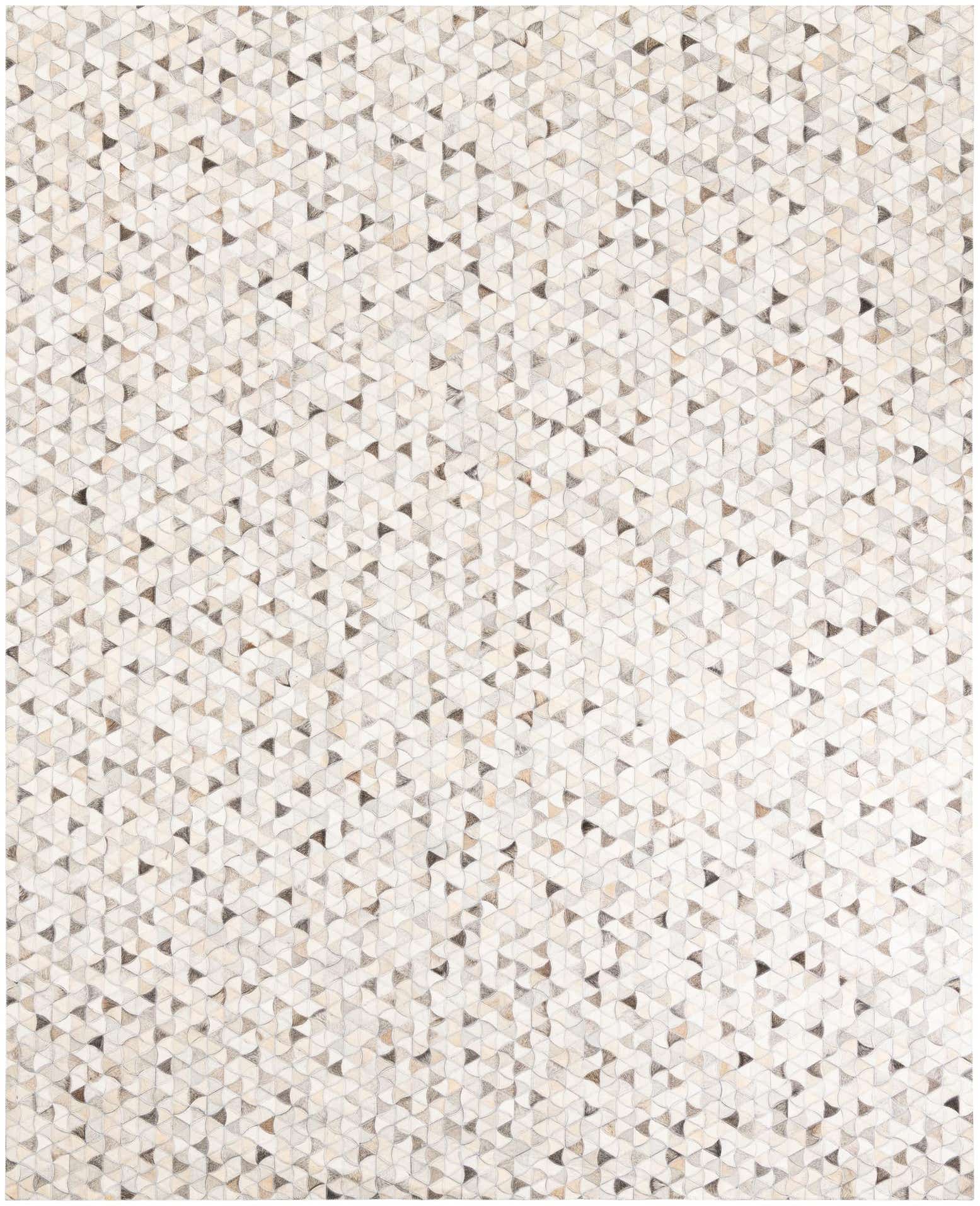 8' x 9' 10 Cowhide Leather Rug