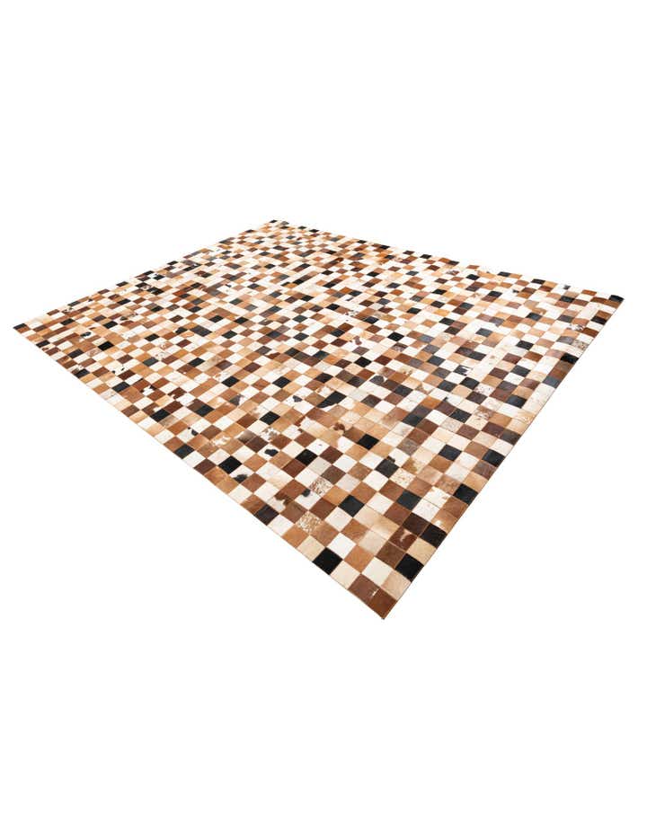 8' x 10' Cowhide Leather Rug