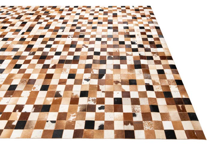 Detail image of 8' x 10' Cowhide Leather Rug