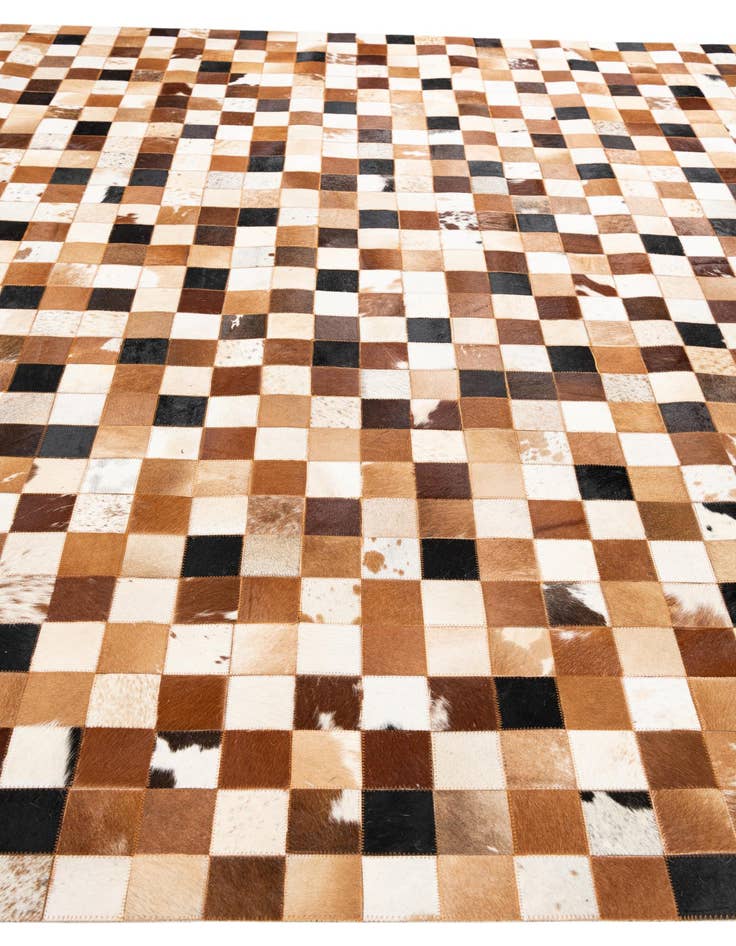 Detail image of 8' x 10' Cowhide Leather Rug