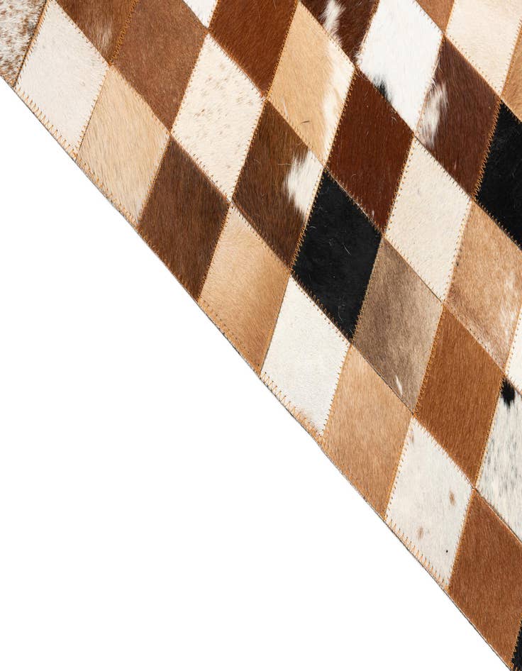 Detail image of 8' x 10' Cowhide Leather Rug