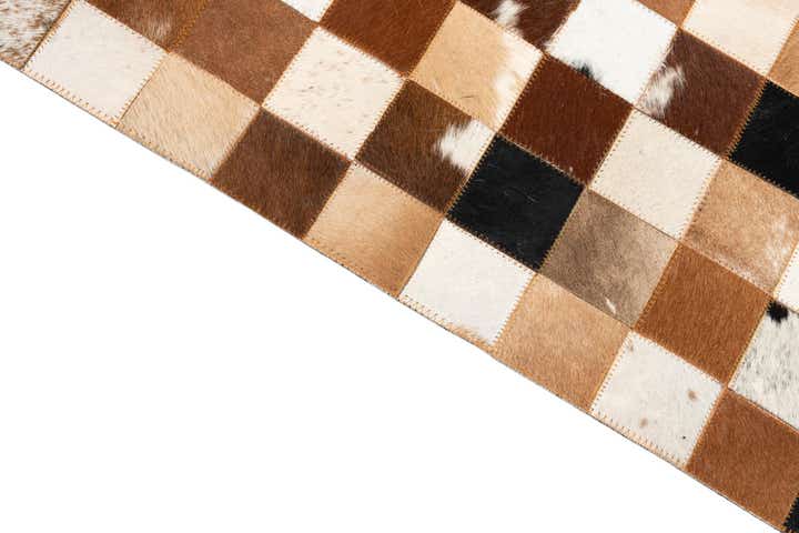 8' x 10' Cowhide Leather Rug
