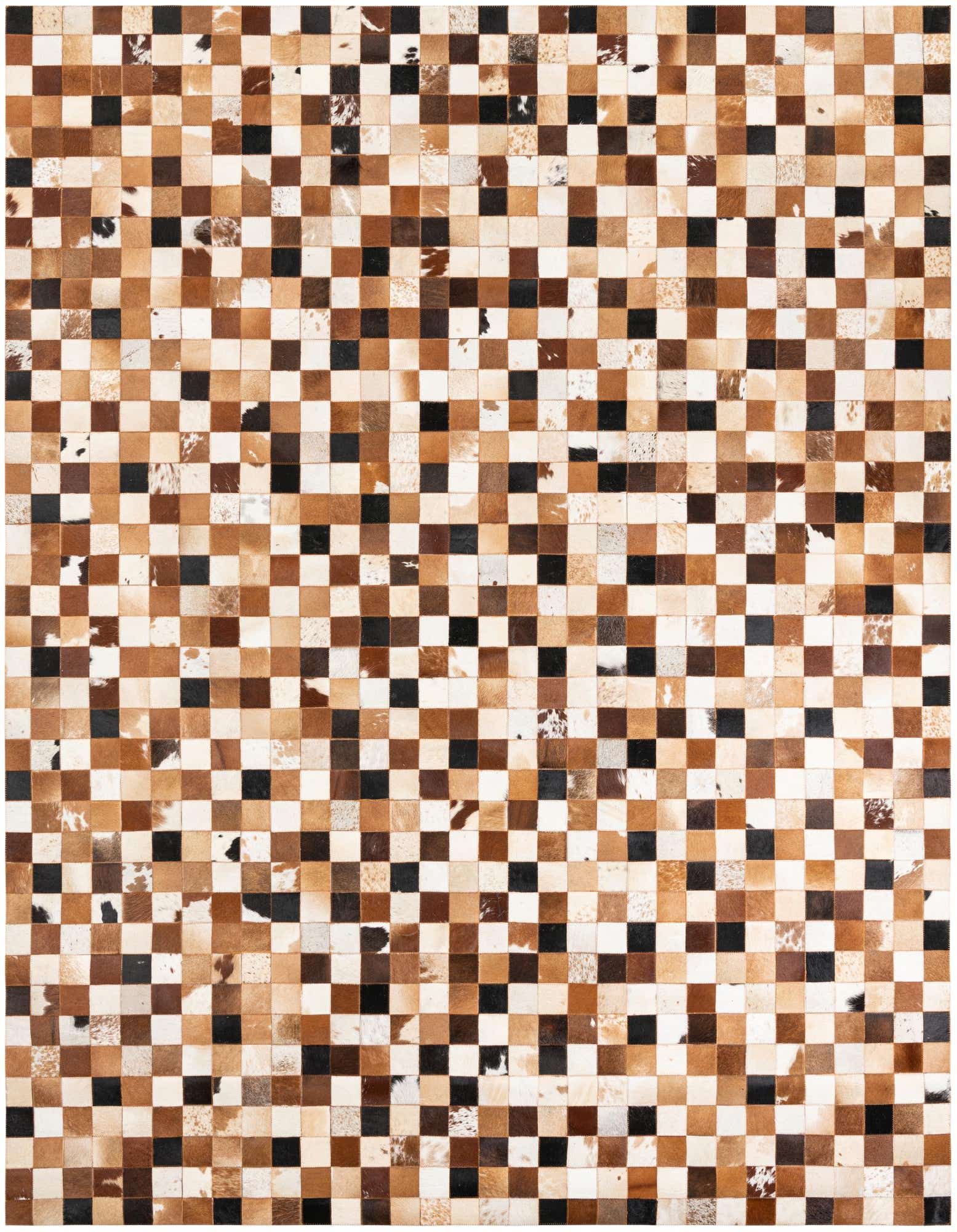 8' x 10' Cowhide Leather Rug