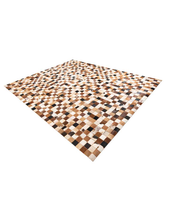 8' x 10' Cowhide Leather Rug