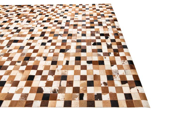 8' x 10' Cowhide Leather Rug
