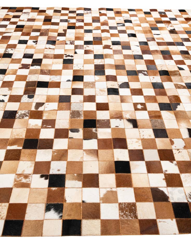 Detail image of 8' x 10' Cowhide Leather Rug