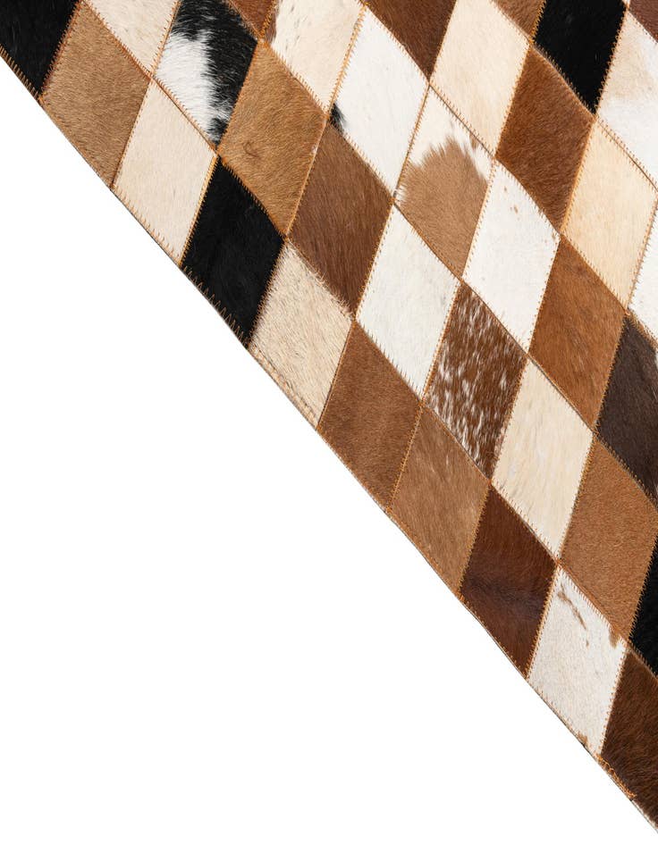 Detail image of 8' x 10' Cowhide Leather Rug