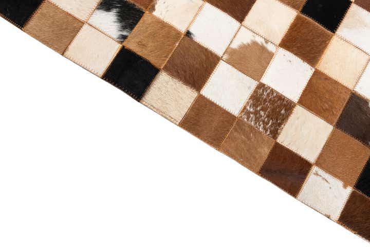 8' x 10' Cowhide Leather Rug