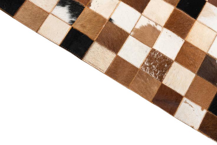 Detail image of 8' x 10' Cowhide Leather Rug