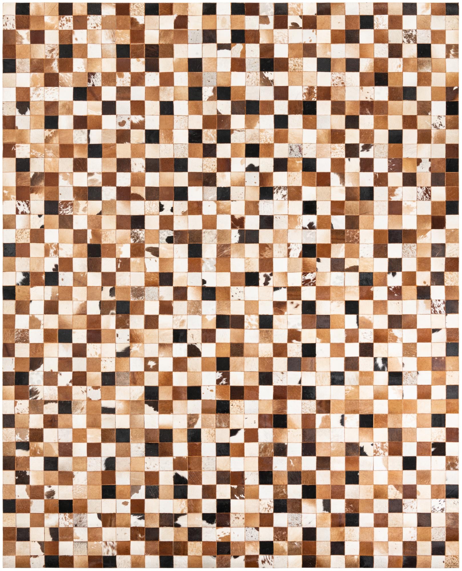 8' x 10' Cowhide Leather Rug